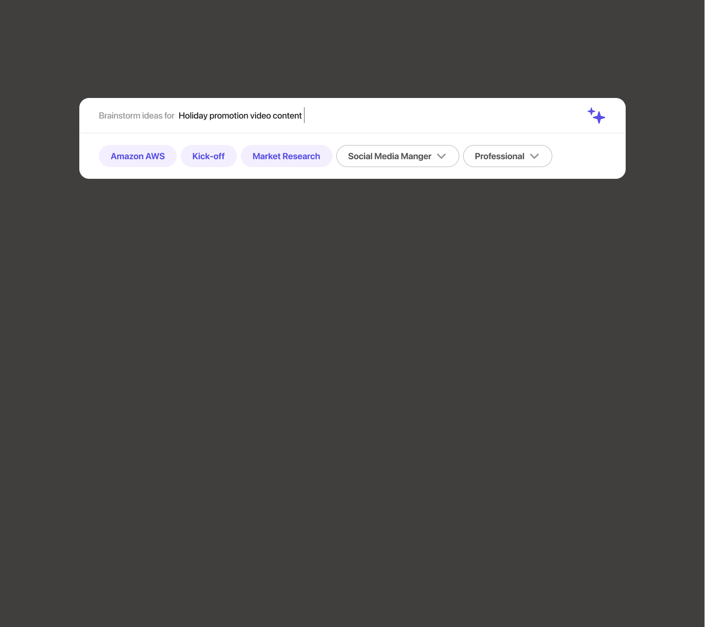 Project prompt